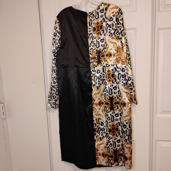 Midnight Velvet Plus Size Tilda Leopards Print Blank Faux-Wrap Dress 18W - Picture 11 of 14